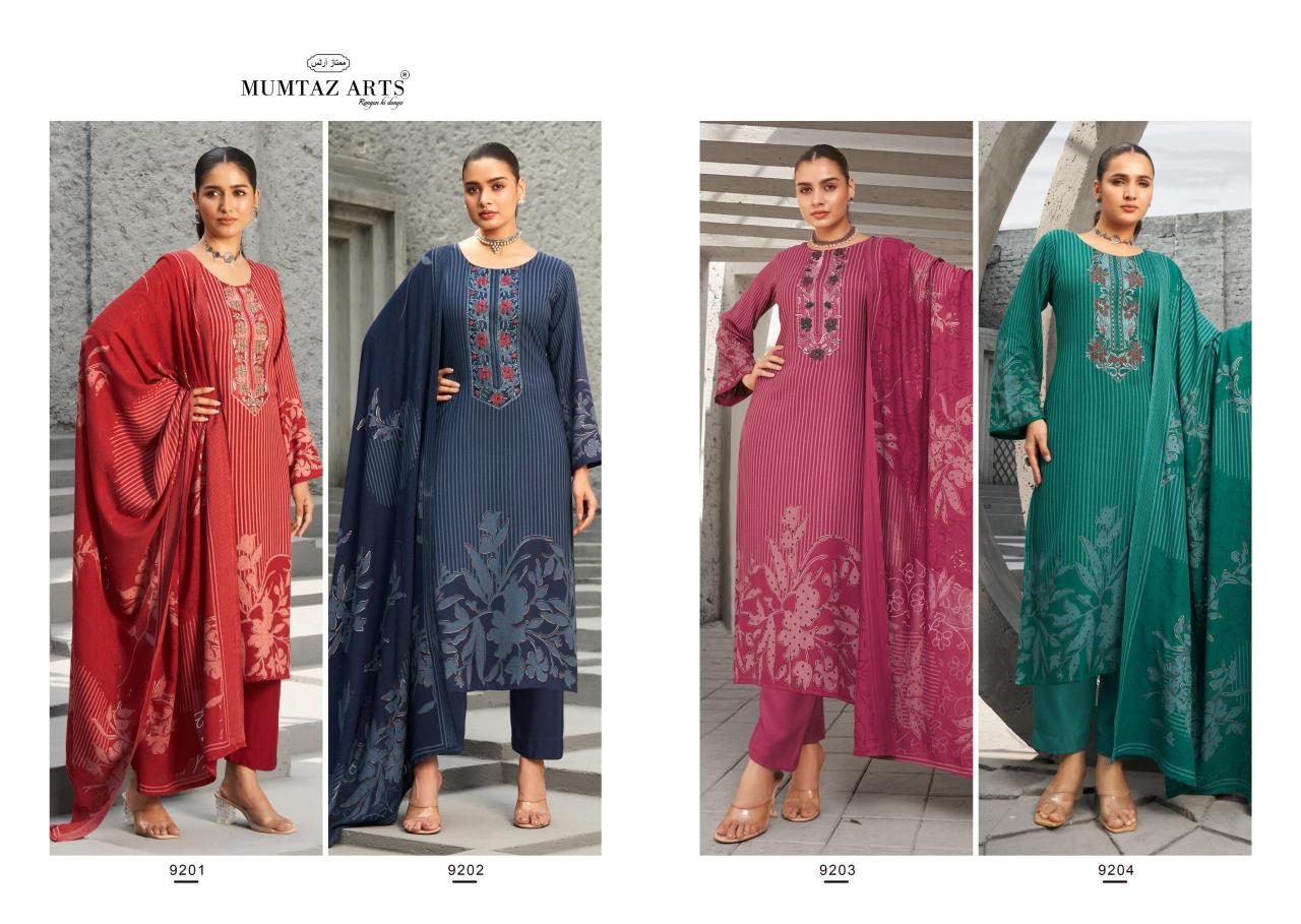 Mumtaz Arts Zohra Brasso Dup wholesale dress material