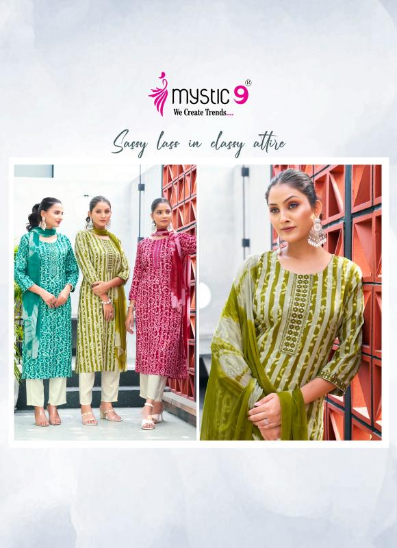 Mystic 9 Nisha Vol 3 cotton fab india plain kurtis