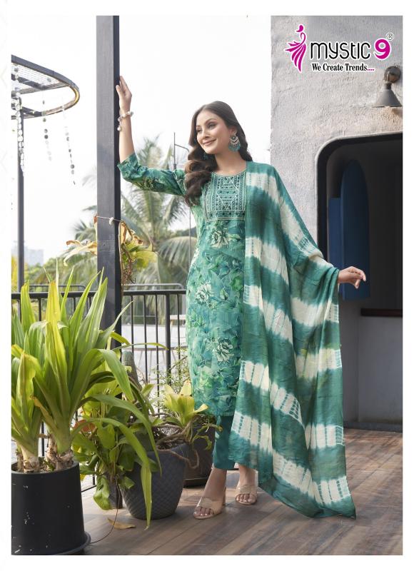 Mystic9 Sabri Vol-4 – Kurti Pant With Dupatta - Wholesale Catalog