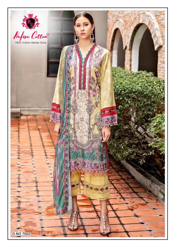 Nafisa Andaaz Vol 7 Cotton Digital Pakistani Suit Wholesale Catalog