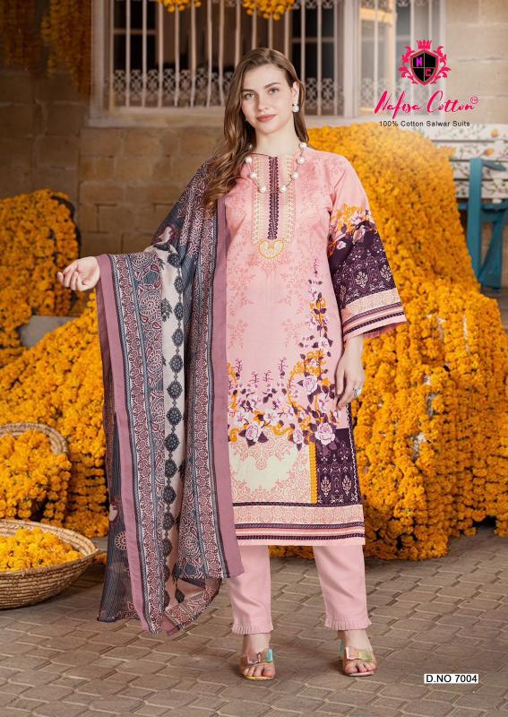 Nafisa Andaaz Vol 7 Cotton Digital Pakistani Suit Wholesale Catalog