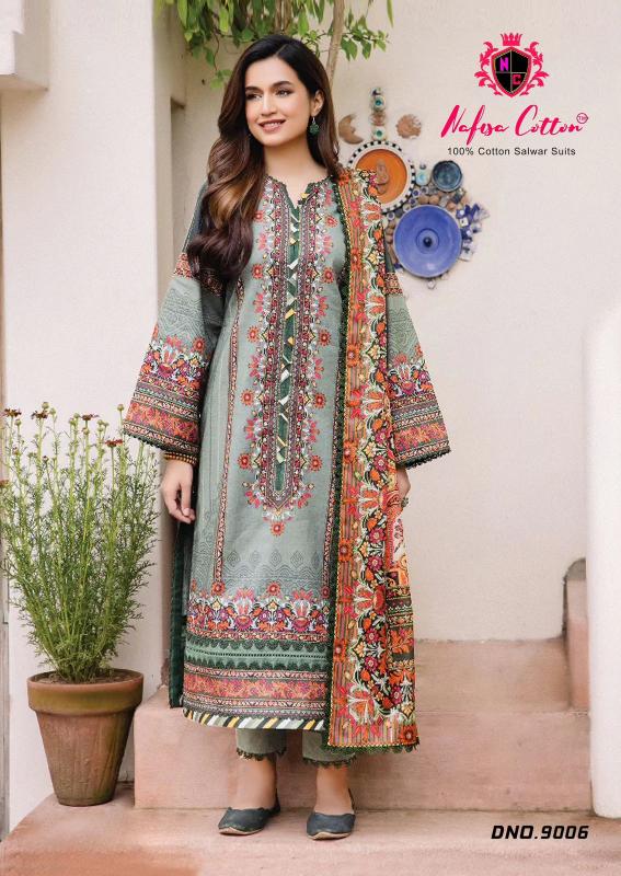 Nafisa Faiza Vol-09 – Karachi Dress Material - Wholesale Catalog