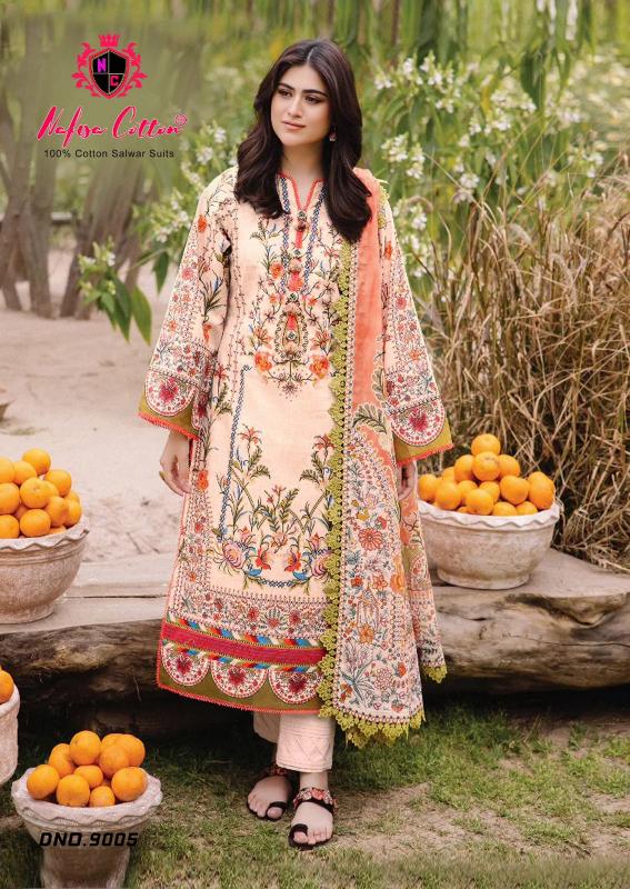 Nafisa Faiza Vol-09 – Karachi Dress Material - Wholesale Catalog