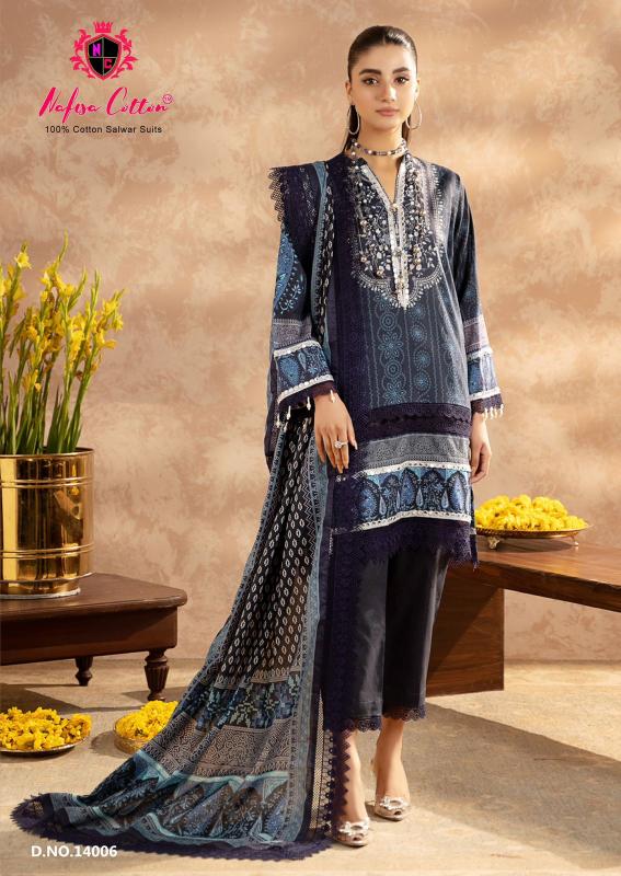 Nafisa Sahil Vol-14 – Karachi Dress Material - Wholeasale Catalog