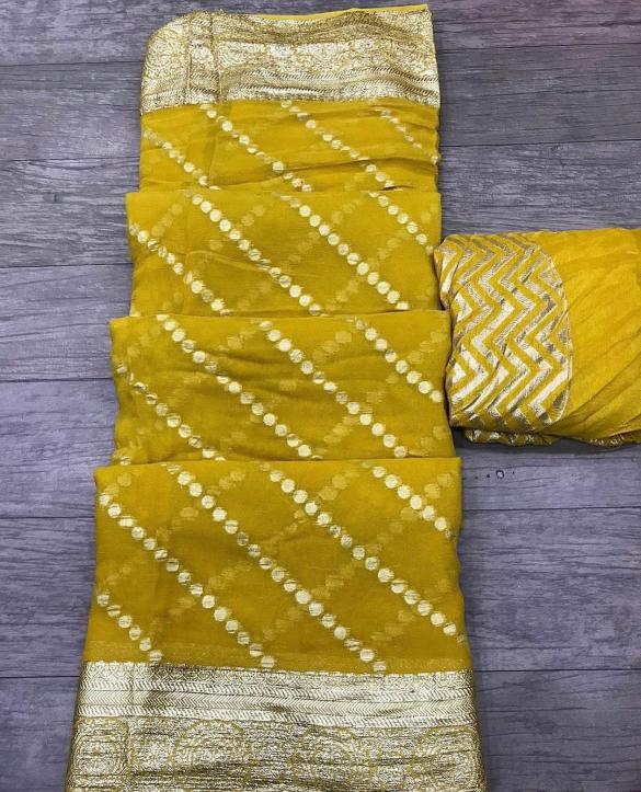 Sabella Pure Viscose Georgette leheriya sarees india