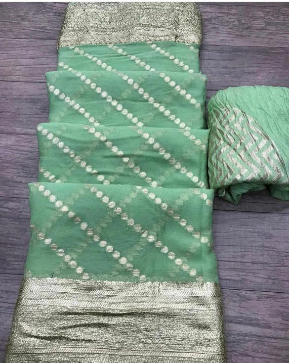 Sabella Pure Viscose Georgette leheriya sarees india