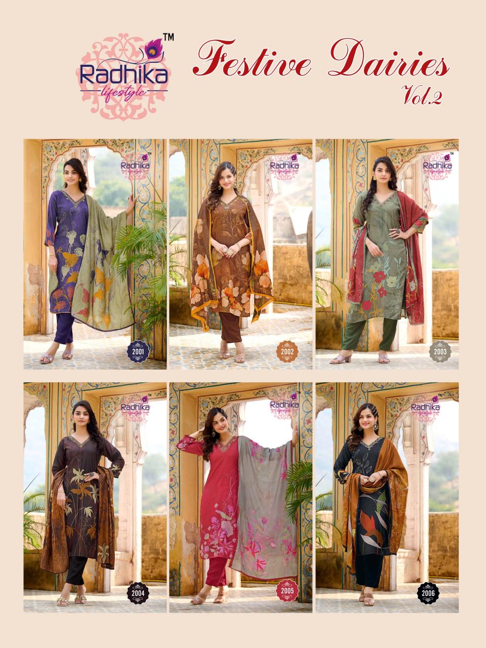 Radhika Lifestyle Festive Dairies Vol 2 sabhyata kurtis online india