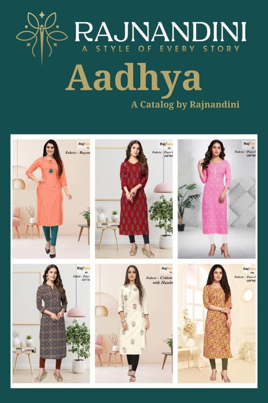 Rajnandini Aadhya cotton kurtis online in india shopping low price