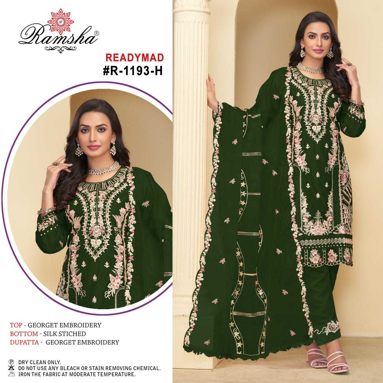 Ramsha R 1193 E To H Ready Made wholesale pakistani suits