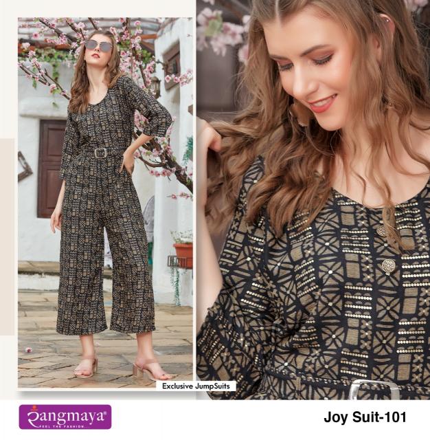 Rangmaya Joy suit Western Jum Suit Wholesale catalog