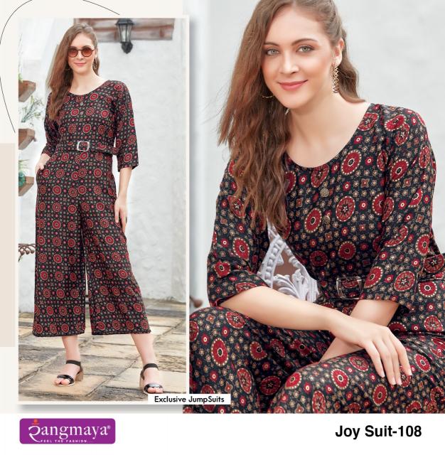 Rangmaya Joy suit Western Jum Suit Wholesale catalog