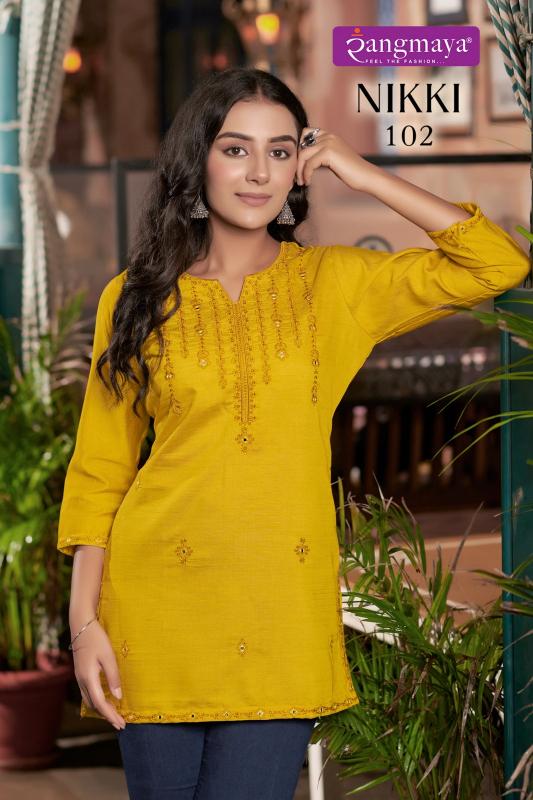 Rangmaya Nikki shein india kurtis Short tops