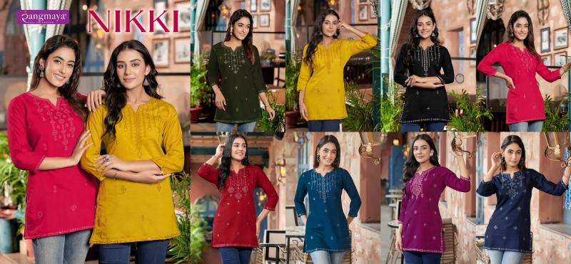 Rangmaya Nikki shein india kurtis Short tops