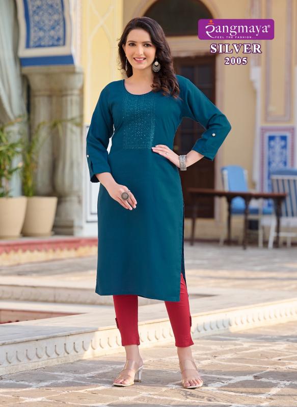 Rangmaya Silver Vol 20 Rayon Kurti Wholesale Catalog