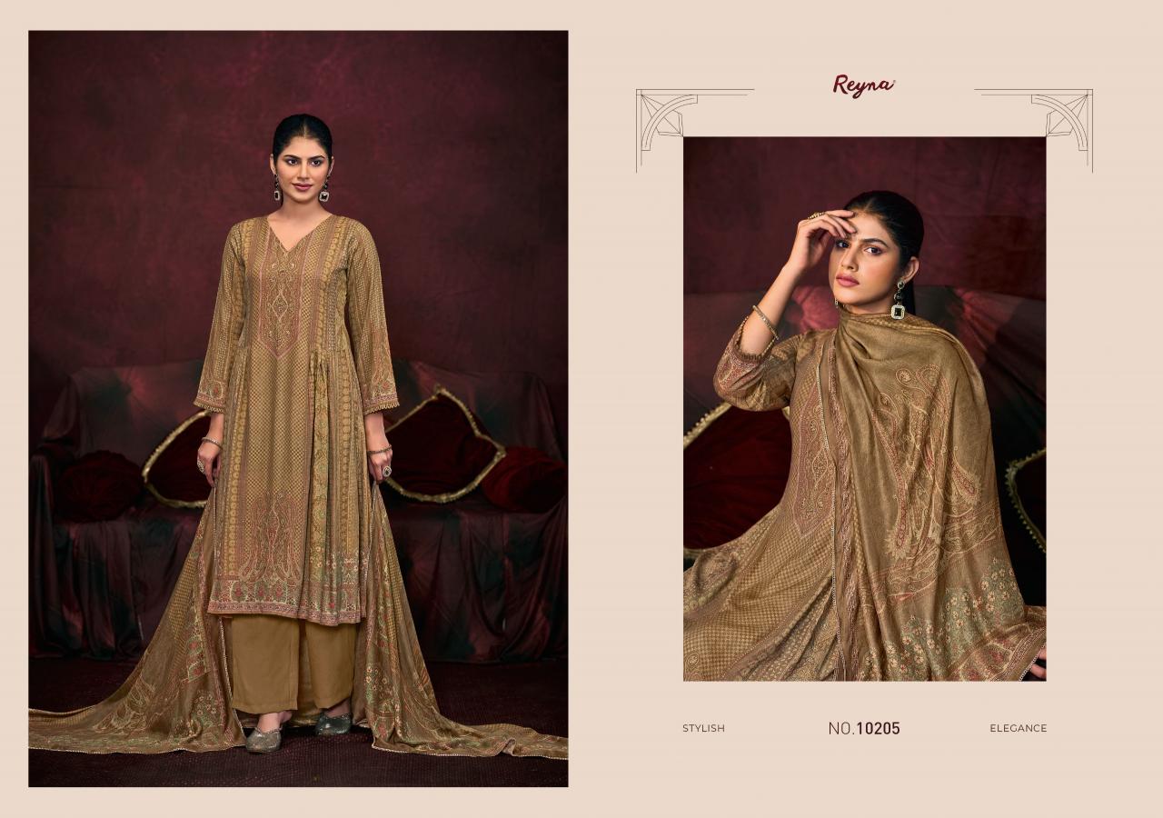 Reyna Kashish Premium Pure Pashmina Salwar Kameez Wholesale Catalog