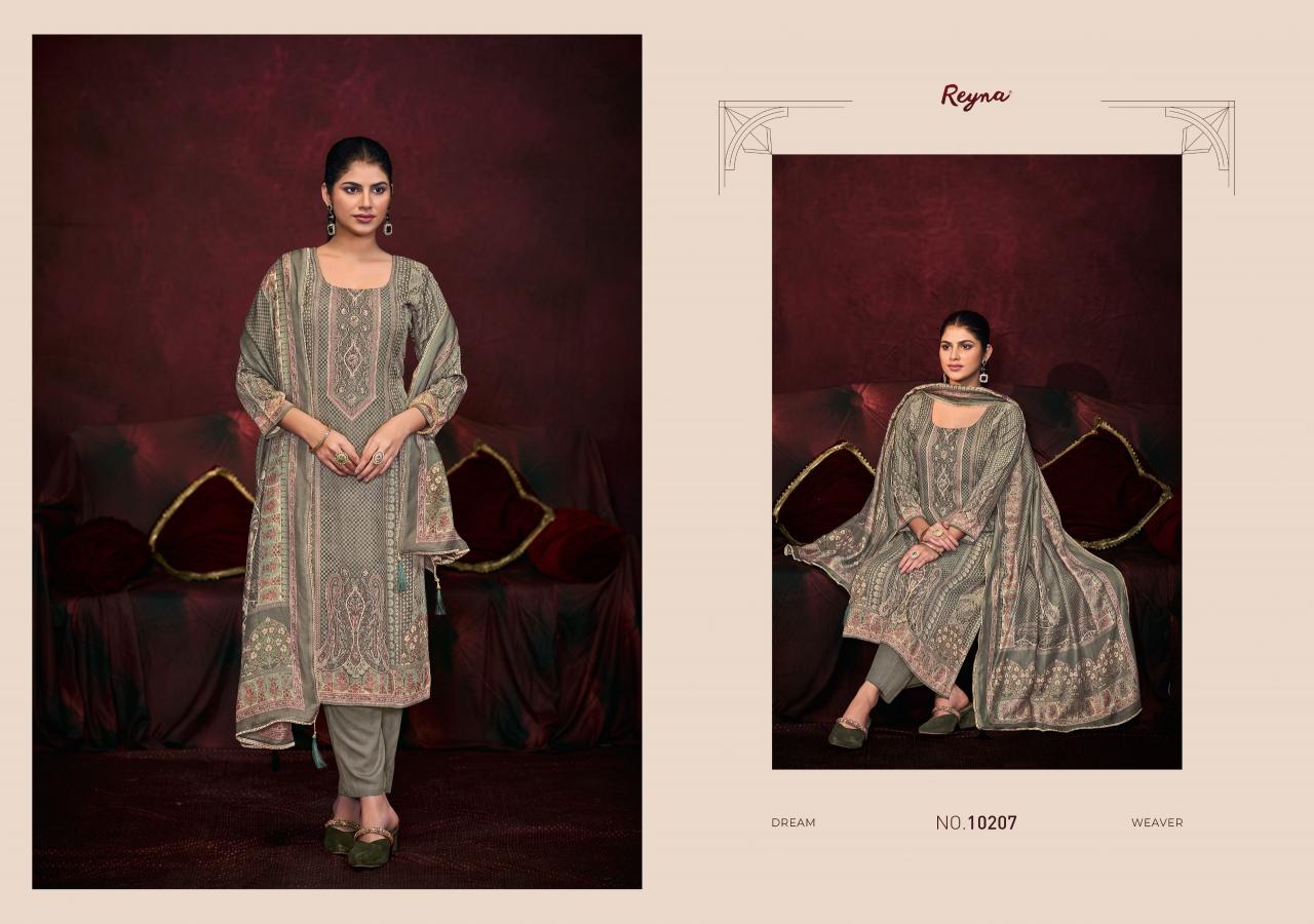 Reyna Kashish Premium Pure Pashmina Salwar Kameez Wholesale Catalog