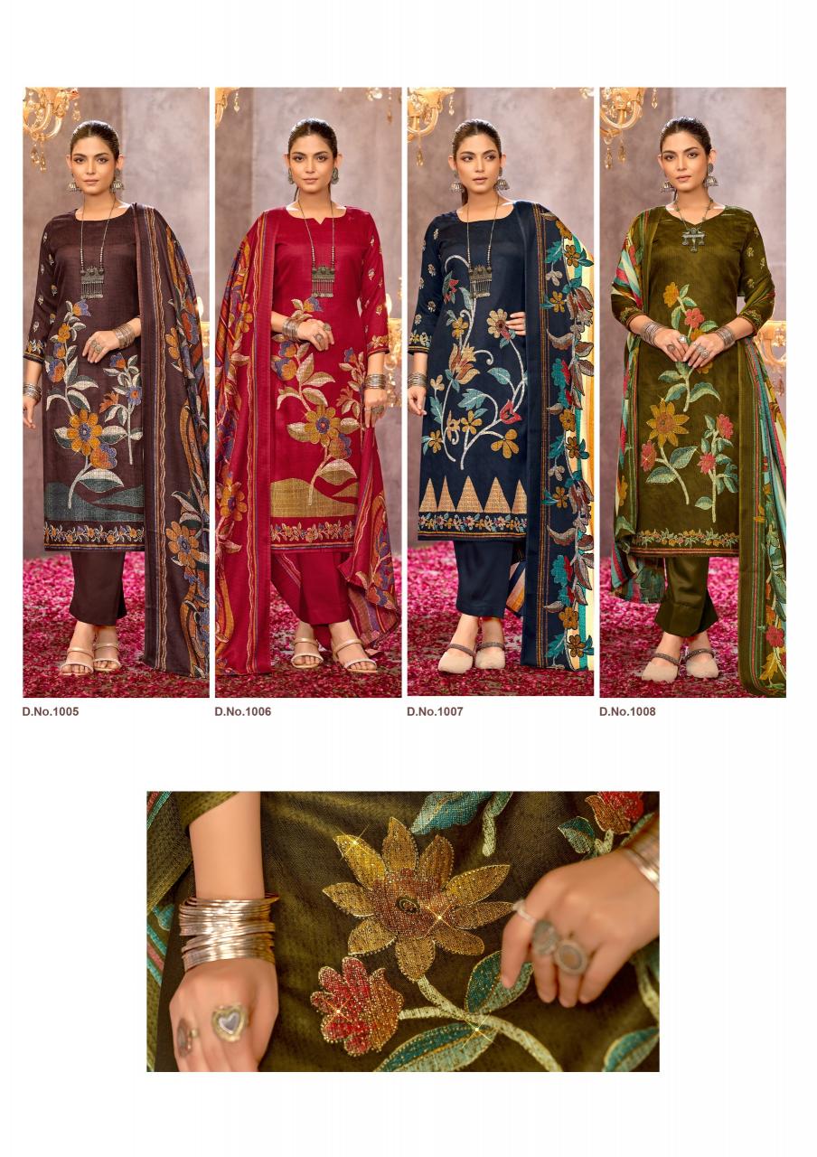 Roli Moli Haniya Pashmina salwar suit dress material wholesalers