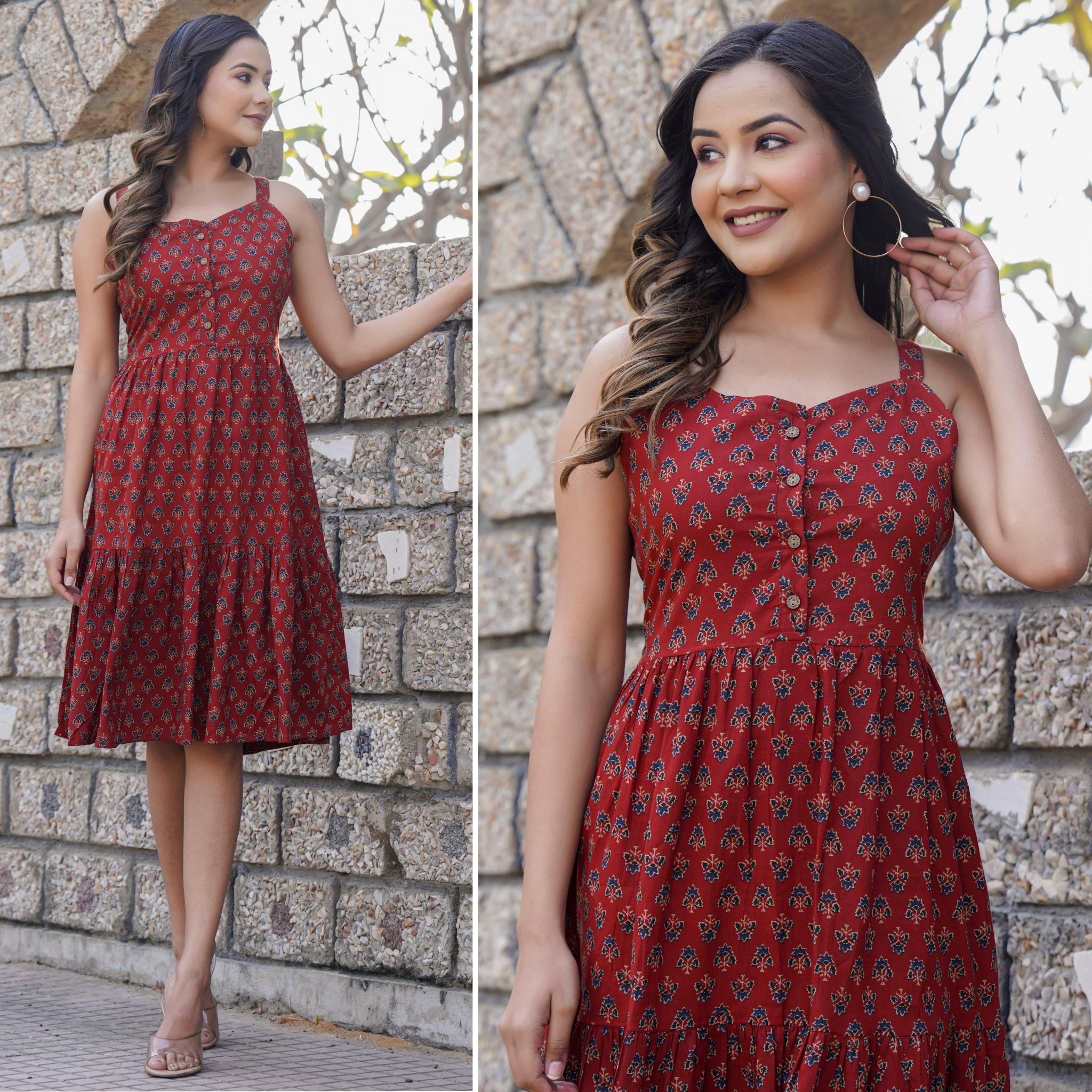 Sabella Cotton Sleeveless Ruffle Dress Western Dress Wholesale catalog