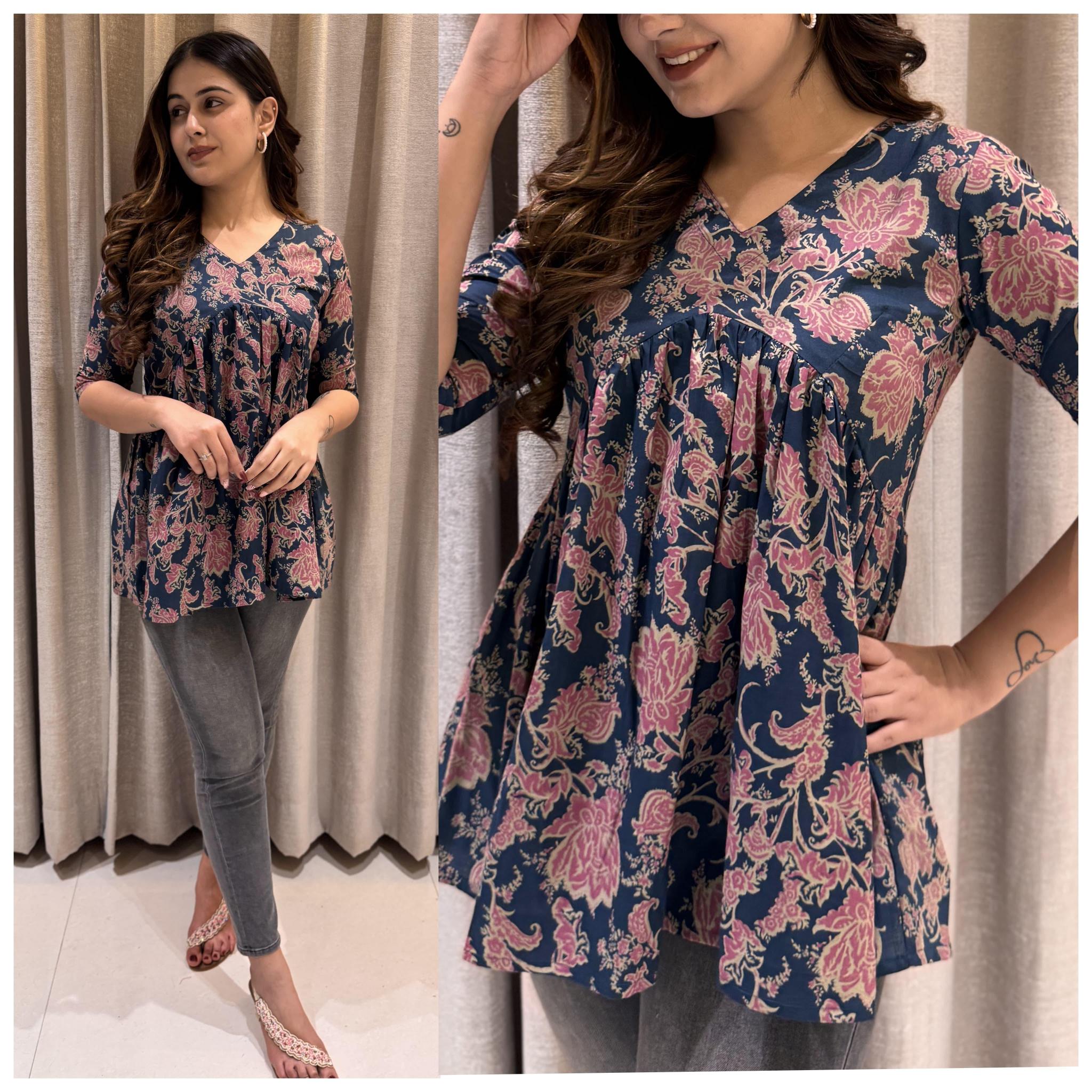 Sabella Cotton V Style peplum top Wholesale Catalog