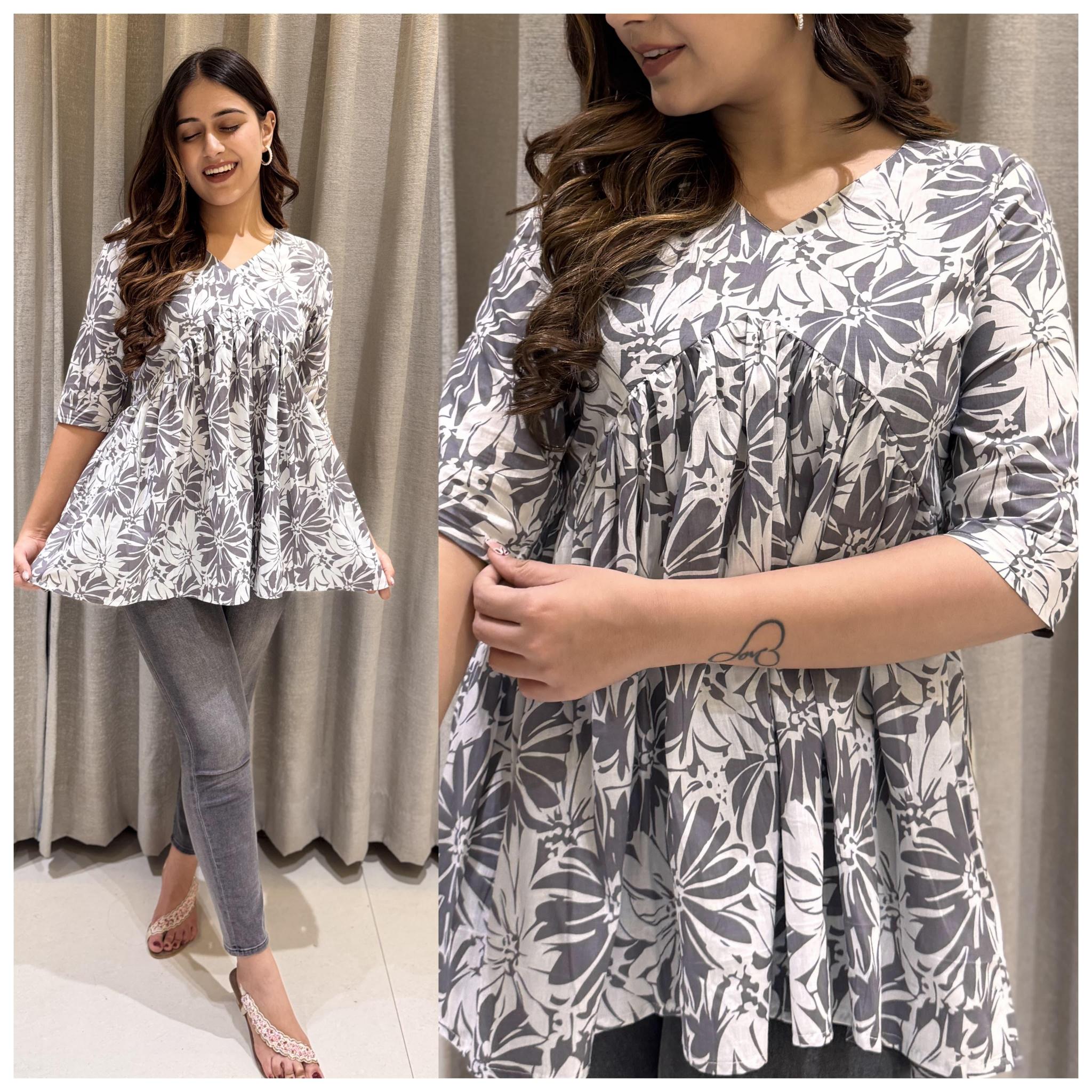 Sabella Cotton V Style peplum top Wholesale Catalog