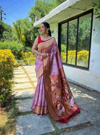 Sabella KC 3060 Soft Designer paithani sarees and fabrics buy online india