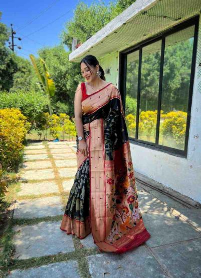 Sabella KC 3060 Soft Designer paithani sarees and fabrics buy online india