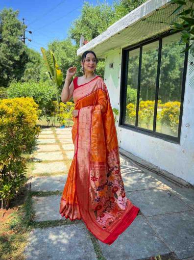 Sabella KC 3060 Soft Designer paithani sarees and fabrics buy online india