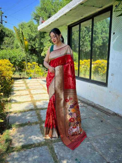 Sabella KC 3060 Soft Designer paithani sarees and fabrics buy online india