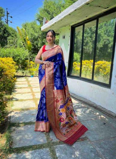 Sabella KC 3060 Soft Designer paithani sarees and fabrics buy online india