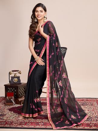 Sabella Maahi 161 Embroidery Worked Georgette famous saree places in india