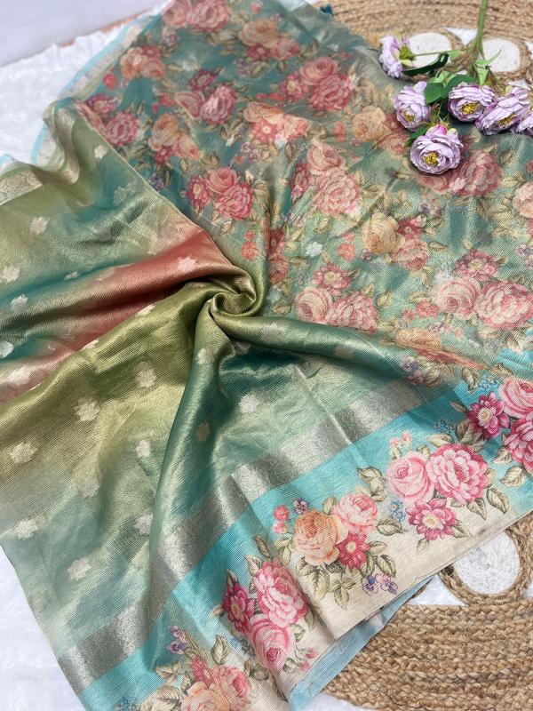 Sabella Mesmerising Soft Crushed Tissue Vol 1 floral sarees india