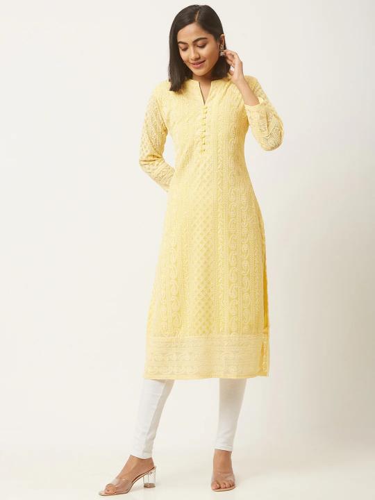 Sabella Schiffli Vol 2 Soft georgette kurtis in india