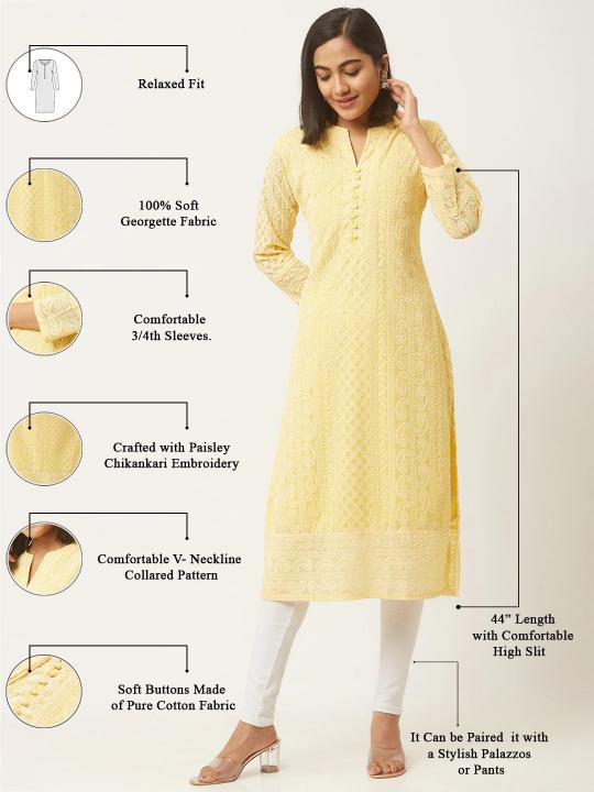 Sabella Schiffli Vol 2 Soft georgette kurtis in india