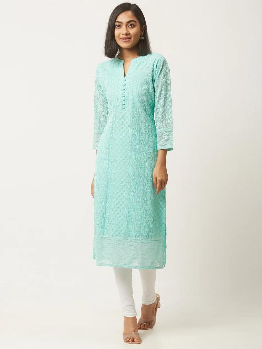 Sabella Schiffli Vol 2 Soft georgette kurtis in india