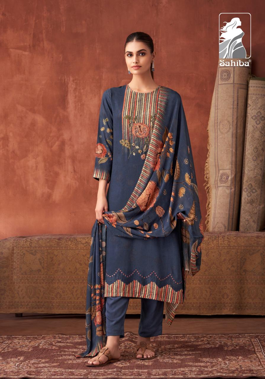 Sahiba Shenaz Unique Muslin Silk Digital Printed Salwar Kameez Wholesale Catalog