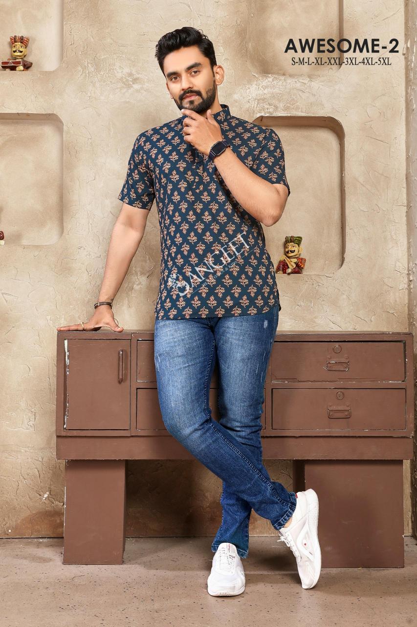 Sangeet Awesome Vol 2 Soft Cotton Mens T- shirts Wholesale catalog