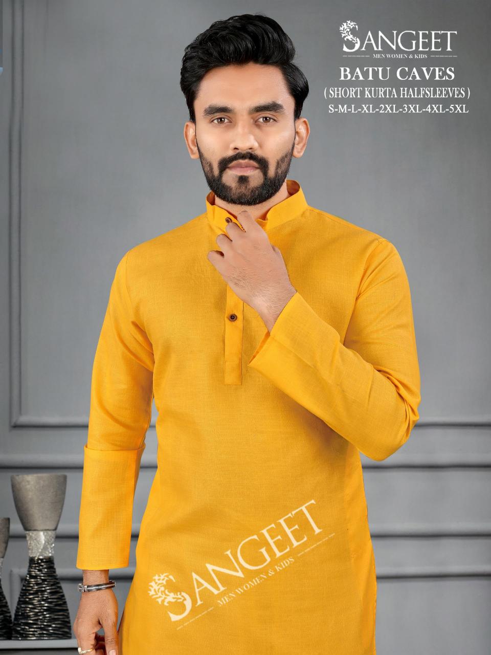 Sangeet Batu Caves Long Kurta Vol 1 Cotton Mens kurti importers from india