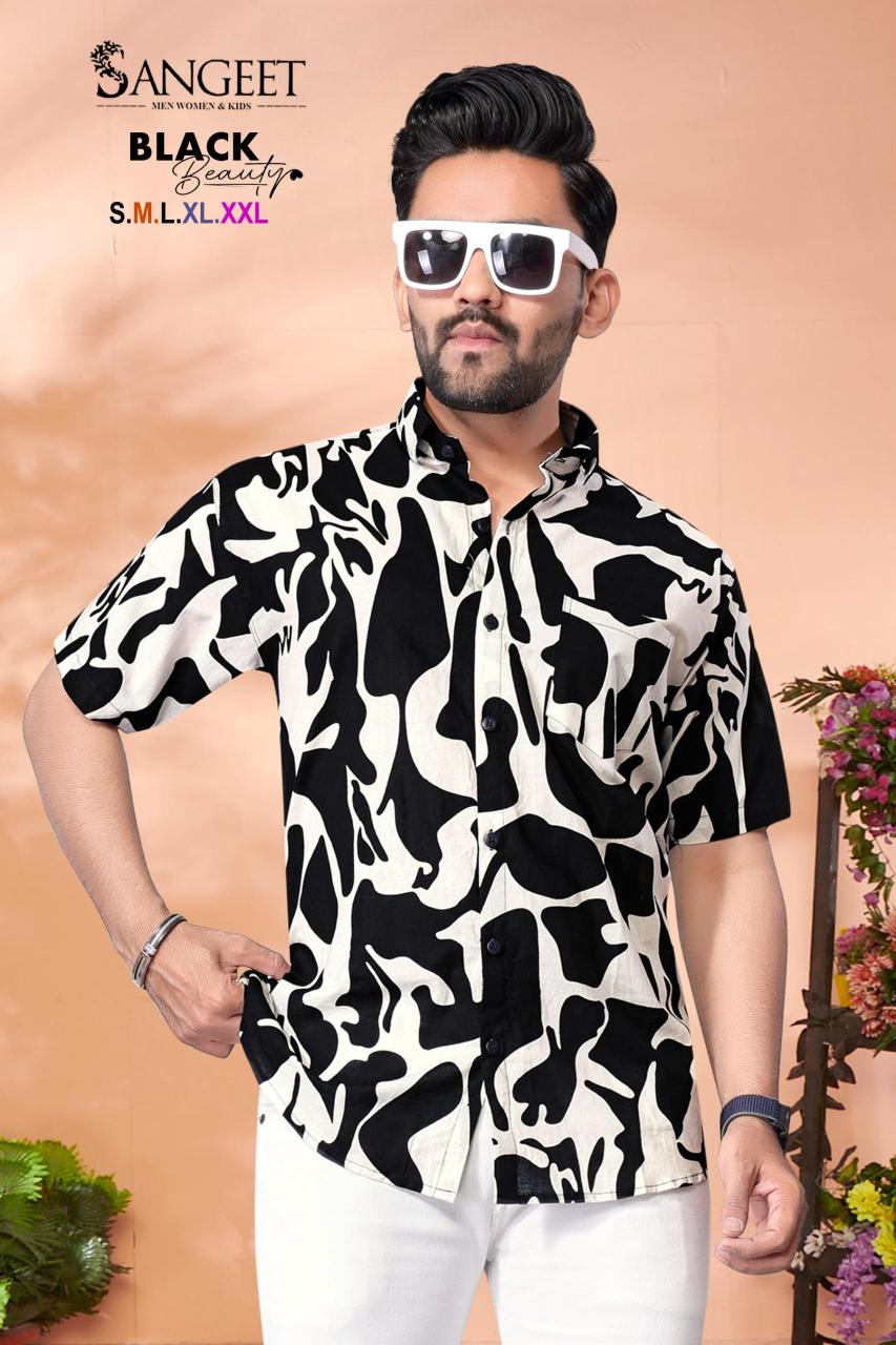 Sangeet Black Beauty shirt for men