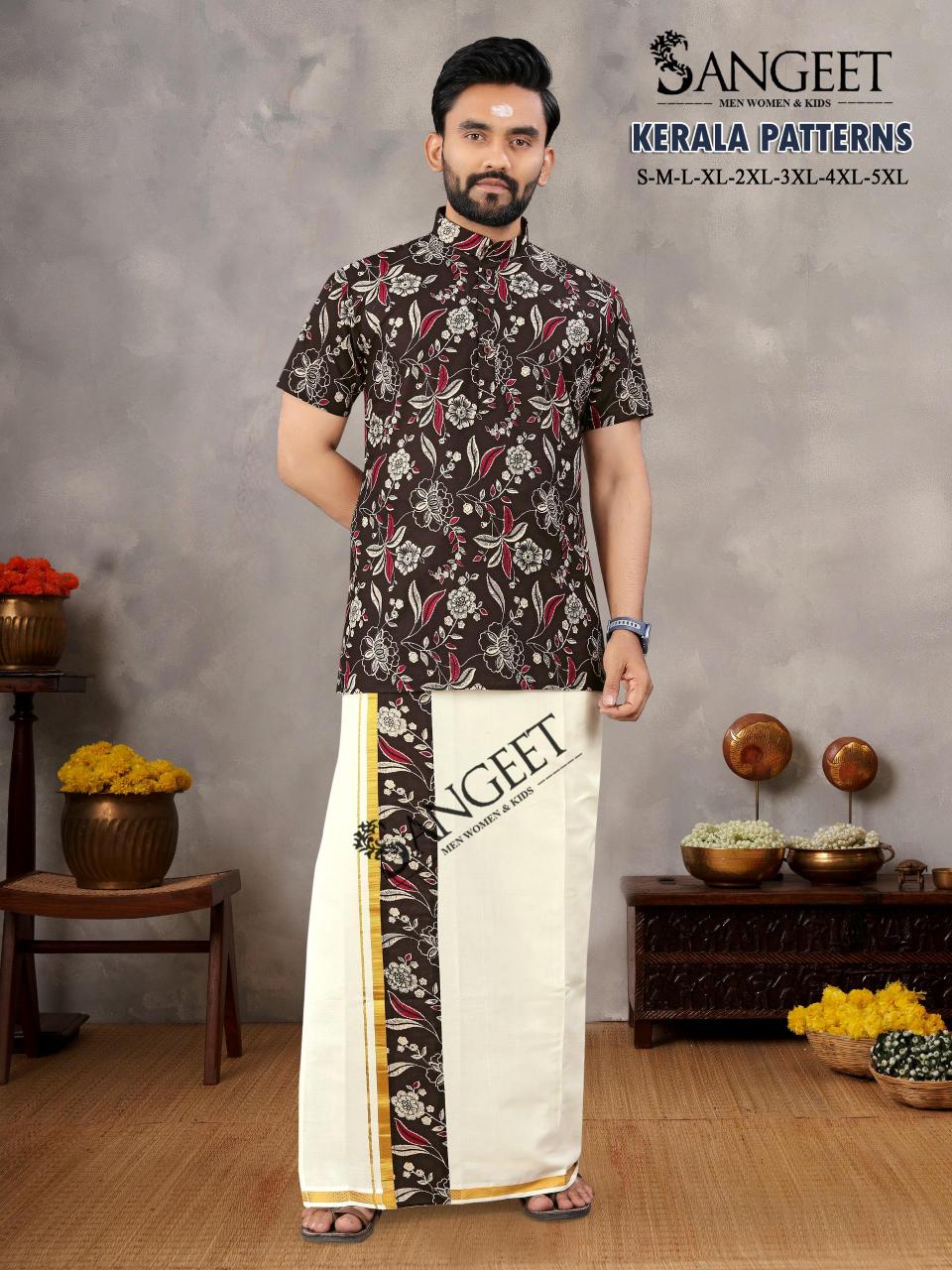 Sangeet Kerala Patterns Mens Wear Shirt Wholesale catalog