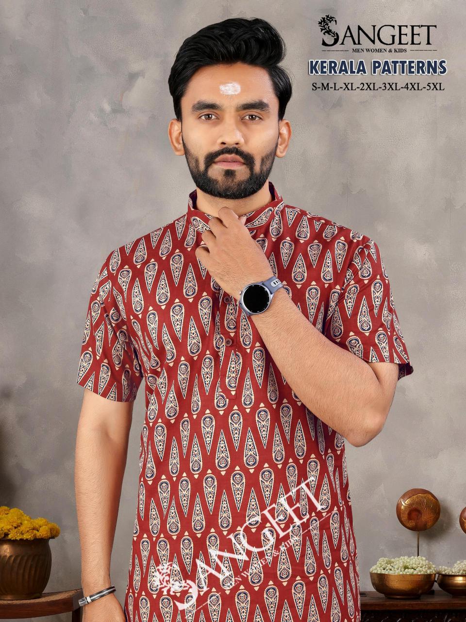 Sangeet Kerala Patterns Mens Wear Shirt Wholesale catalog