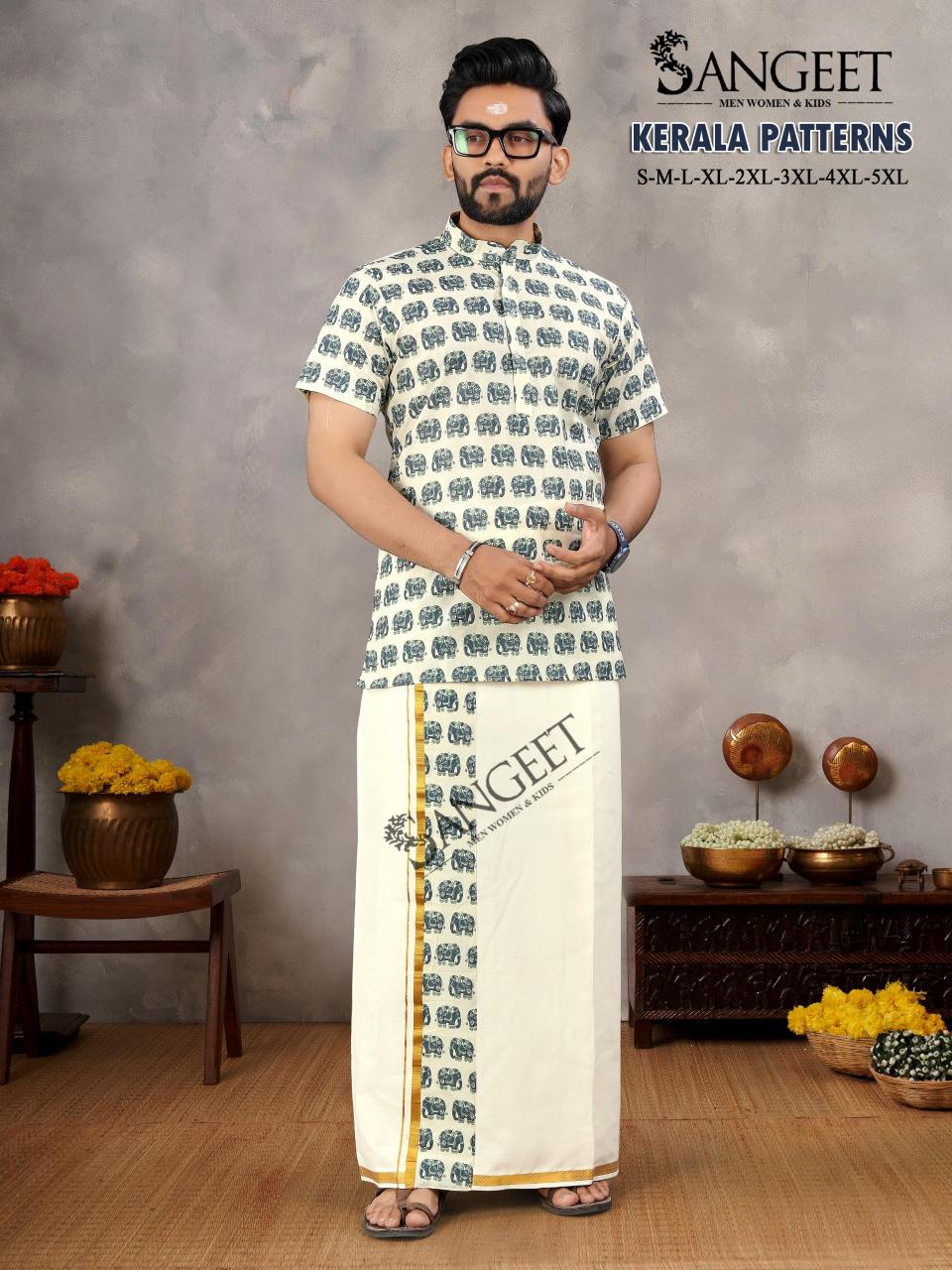 Sangeet Kerala Patterns Mens Wear Shirt Wholesale catalog