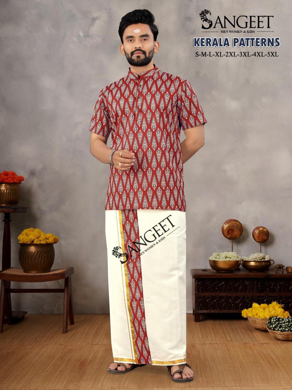 Sangeet Kerala Patterns Mens Wear Shirt Wholesale catalog