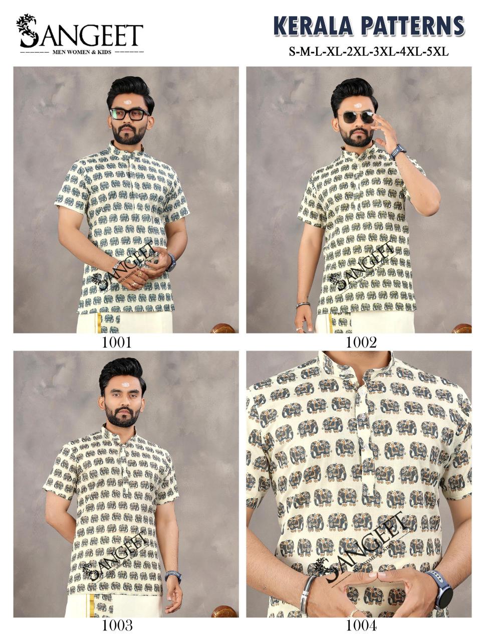 Sangeet Kerala Patterns Mens Wear Shirt Wholesale catalog