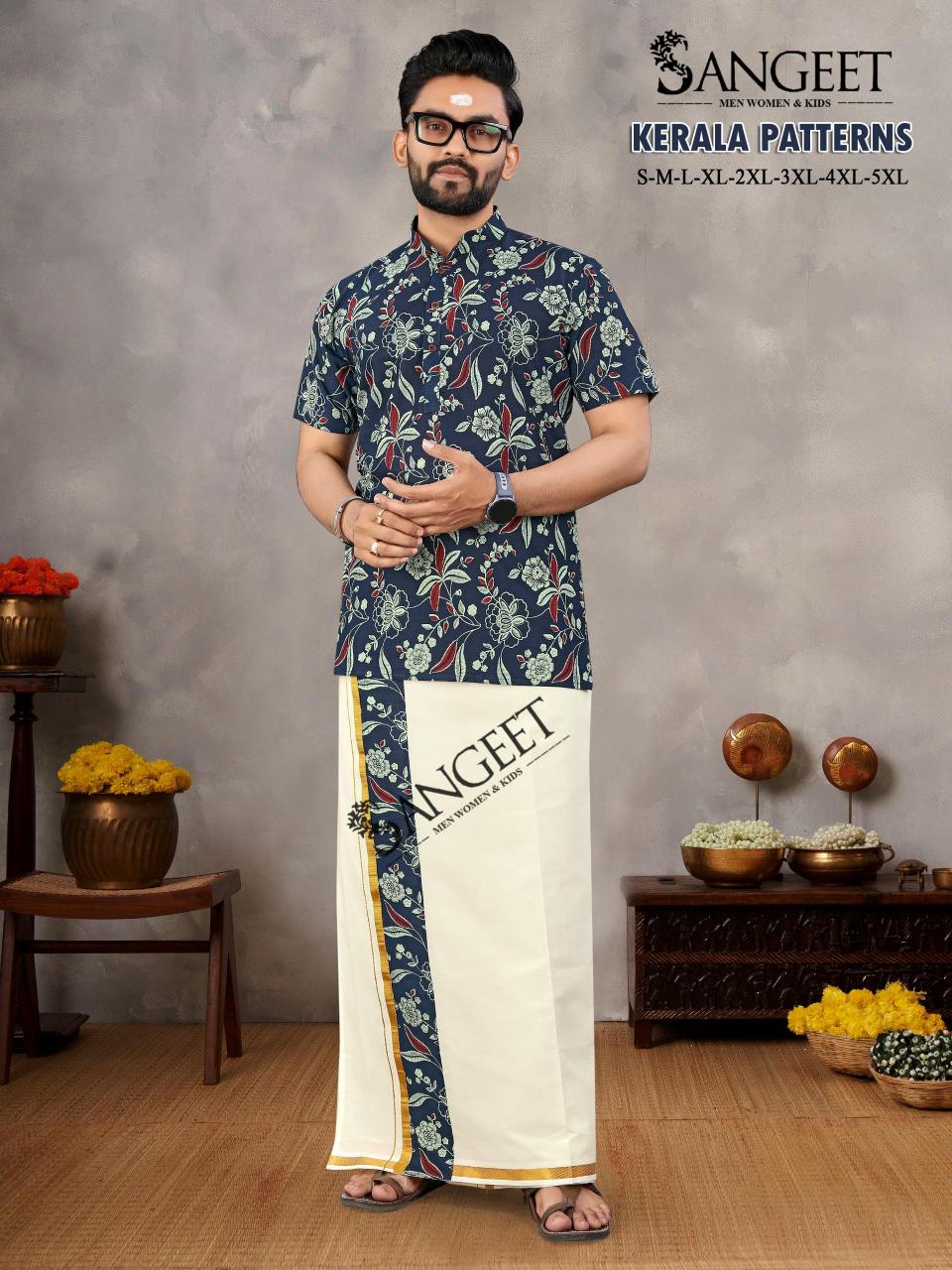 Sangeet Kerala Patterns Mens Wear Shirt Wholesale catalog