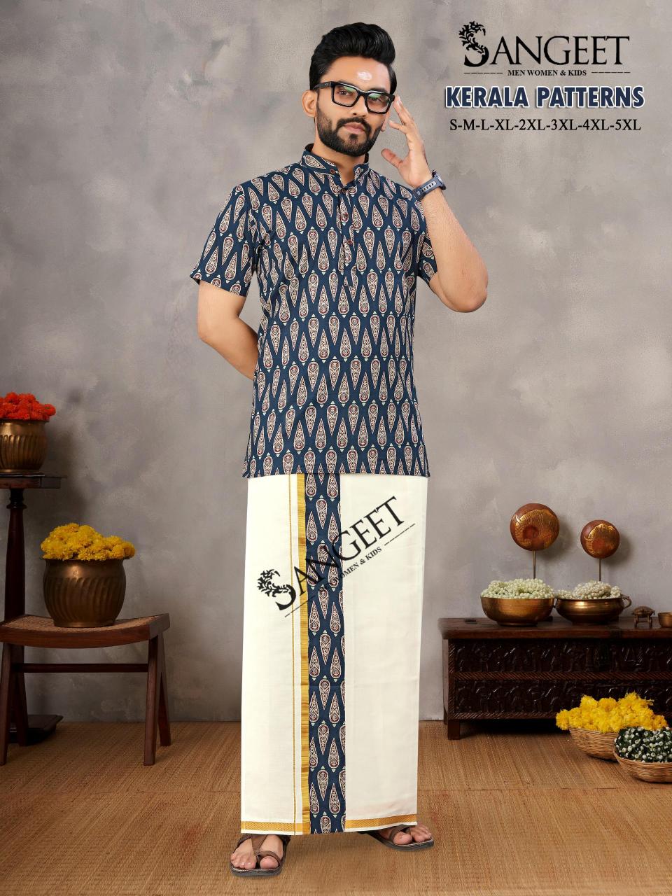 Sangeet Kerala Patterns Mens Wear Shirt Wholesale catalog