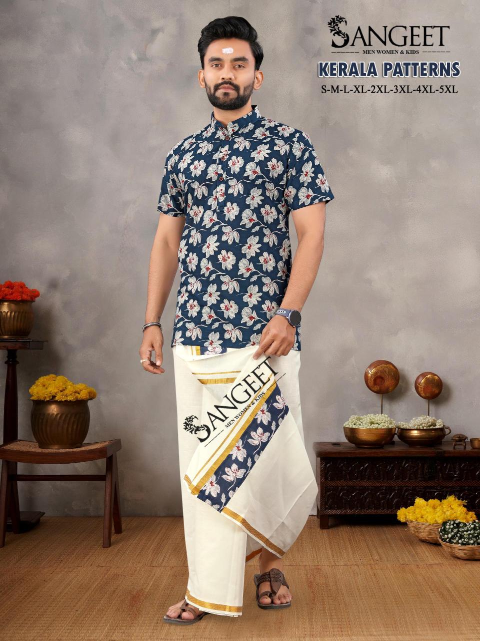 Sangeet Kerala Patterns Mens Wear Shirt Wholesale catalog