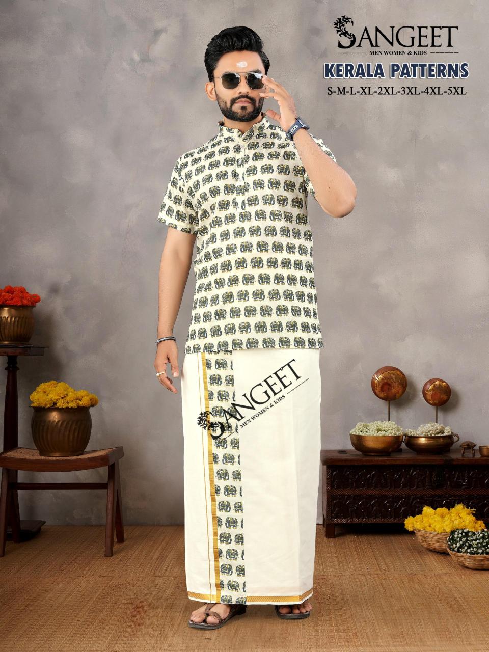 Sangeet Kerala Patterns Mens Wear Shirt Wholesale catalog