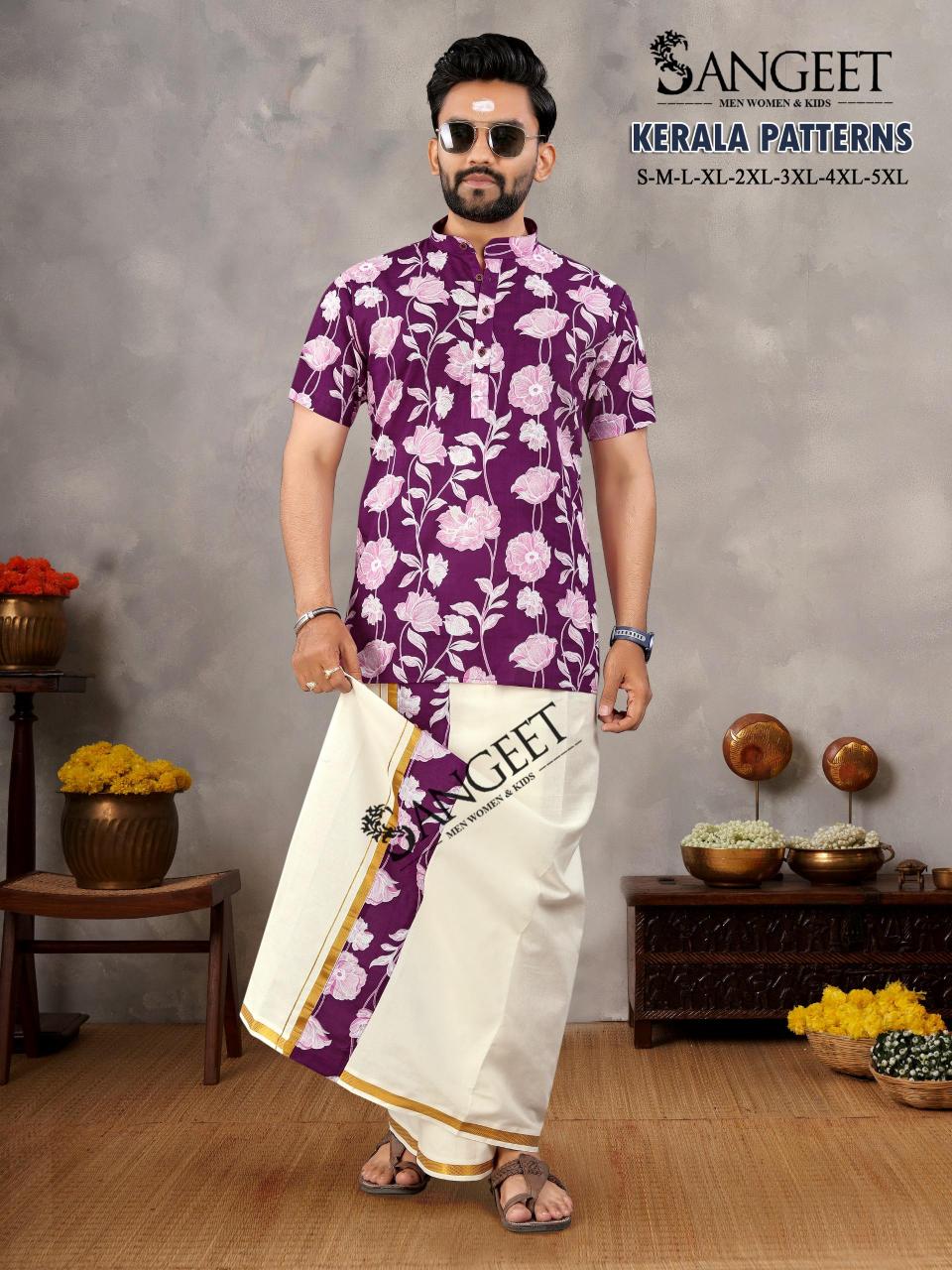 Sangeet Kerala Patterns Mens Wear Shirt Wholesale catalog