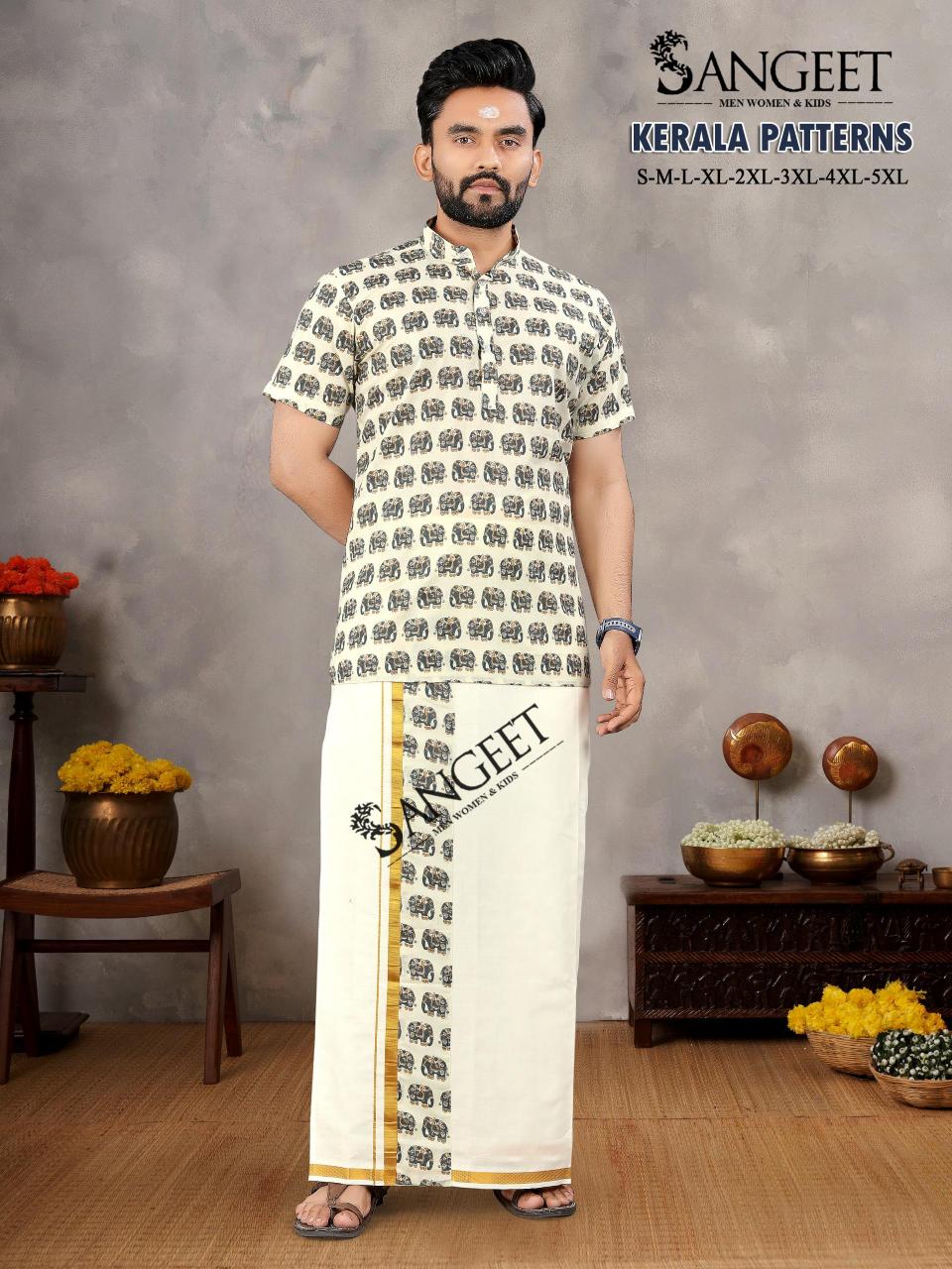 Sangeet Kerala Patterns Mens Wear Shirt Wholesale catalog