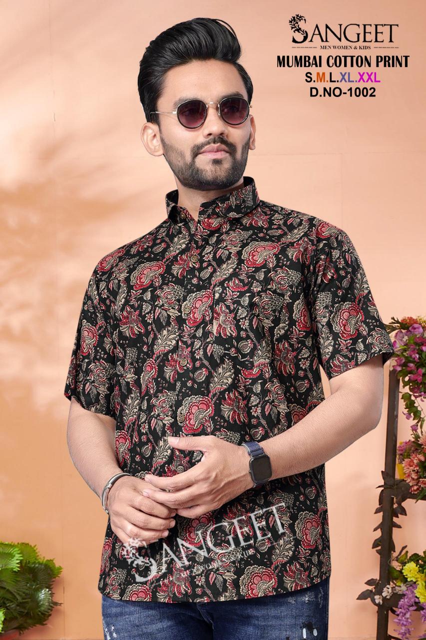 Sangeet Mumbai Cotton Print Mens T Shirt Wholesale Catalog